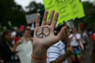 hand for peace