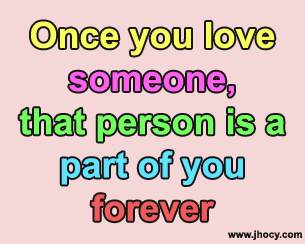 once you love someon