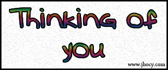 Thinking of you comment